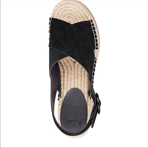 Marc Fisher Glenna Black Suede Espadrille Slingbac - Picture 2 of 8